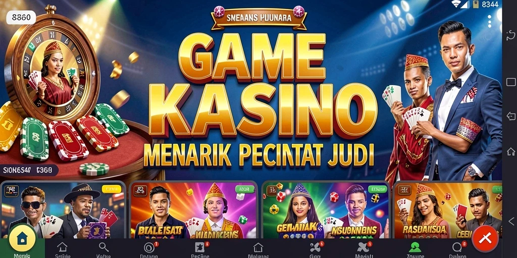 Screenshot gameplay 8364 menunjukkan pengalaman Kasino yang mendebarkan dan interaktif.