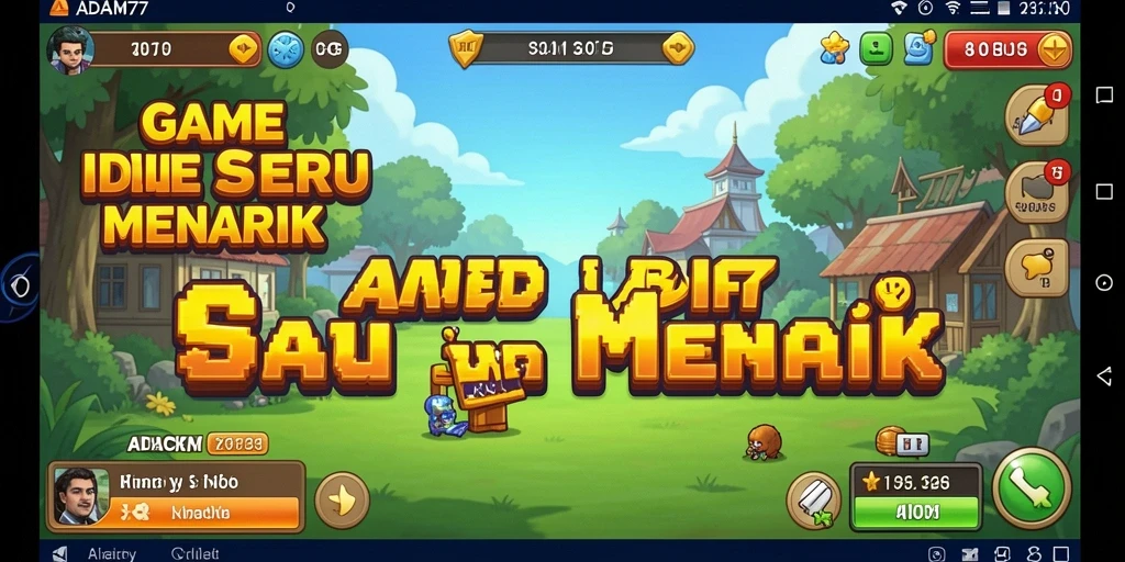 Screenshot gameplay ADAM77 menampilkan aksi seru dalam permainan Idle.