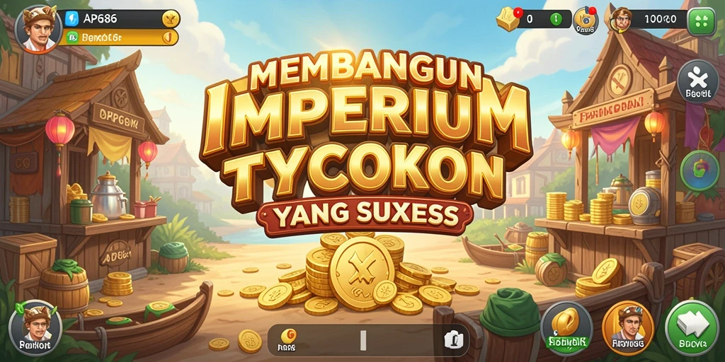 Screenshot gameplay AP686 yang menunjukkan elemen bisnis menarik.