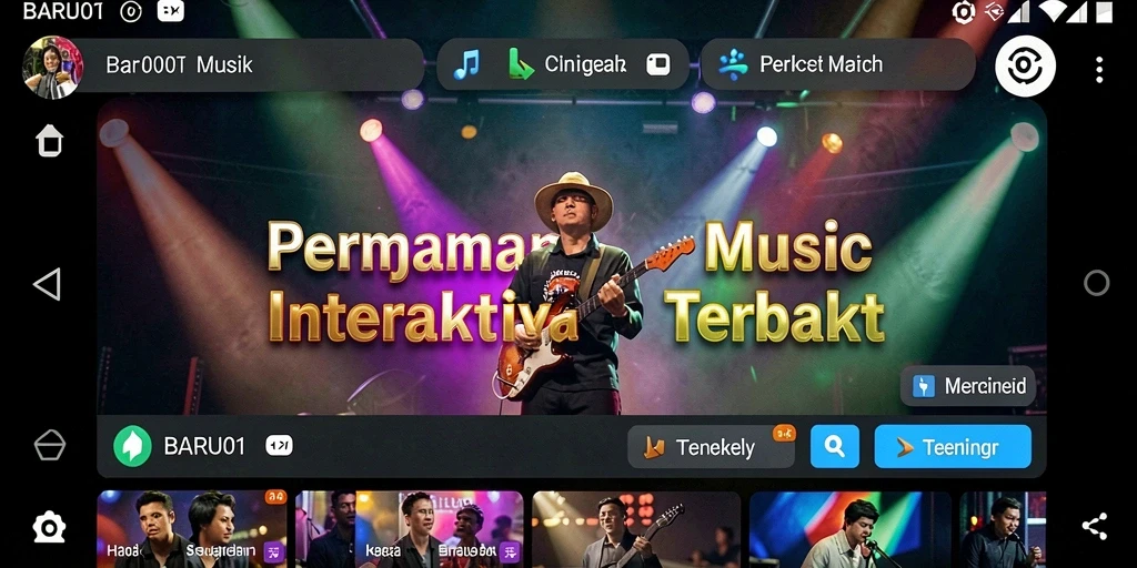 Tampilan gameplay interaktif yang penuh warna dan seru.