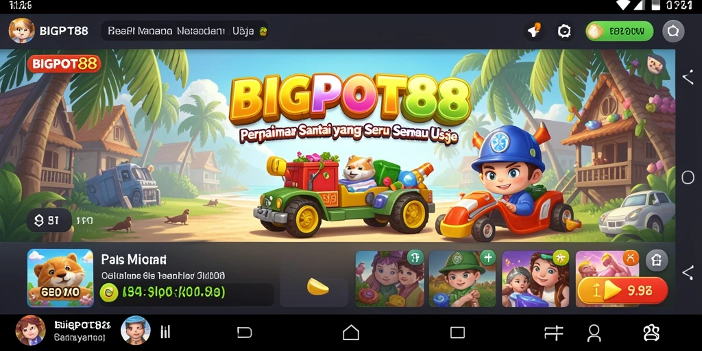 Tampilan menarik dari gameplay <strong>BIGPOT88</strong> yang penuh warna dan tantangan.
