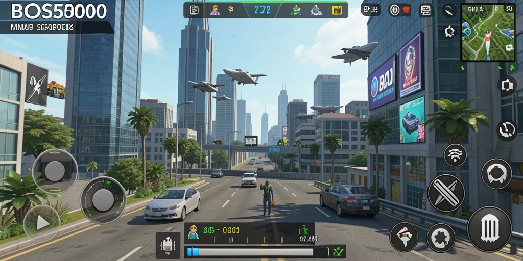 Tampilan gameplay BOS5000 yang memukau dan realistis.