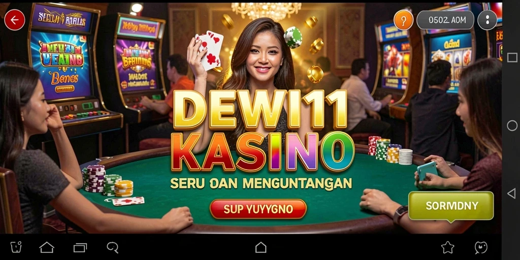 Screenshot DEWI11 menampilkan gameplay Kasino yang menarik dan interaktif.