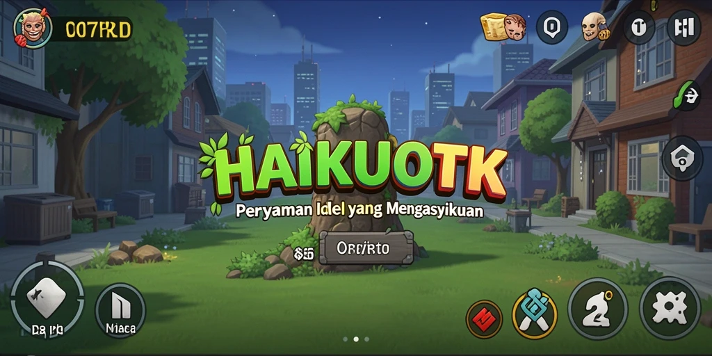 Screenshot utama HAIKUOTK menunjukkan gameplay santai dan menarik.