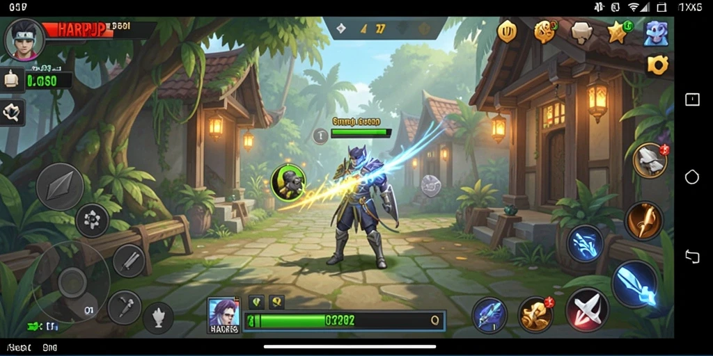 Tampilan gameplay HARAPJP dengan elemen strategi yang menarik.