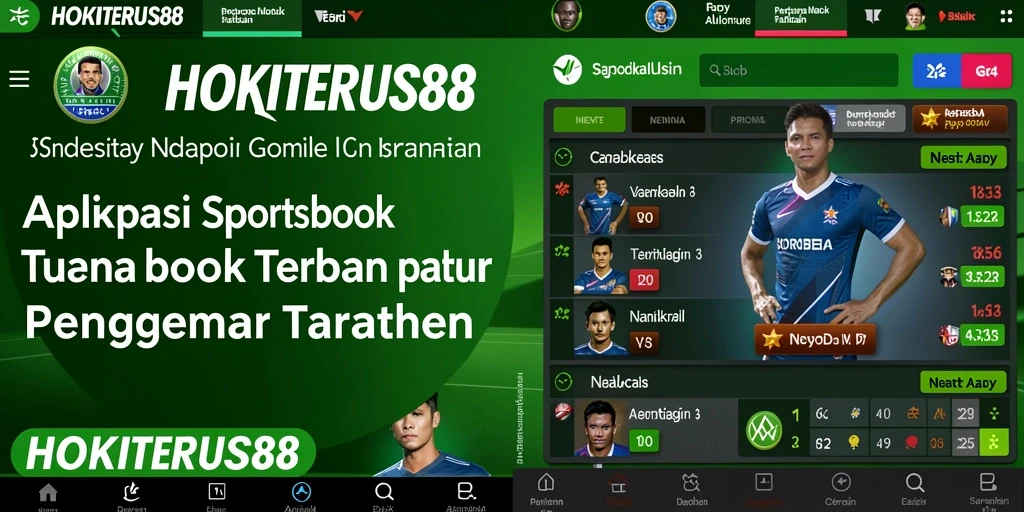 Tampilan gameplay HOKITERUS88 dengan berbagai opsi taruhan olahraga.
