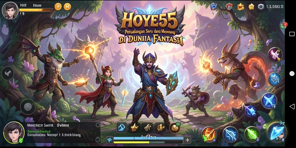 Gameplay menantang di HOYE55 yang penuh petualangan.