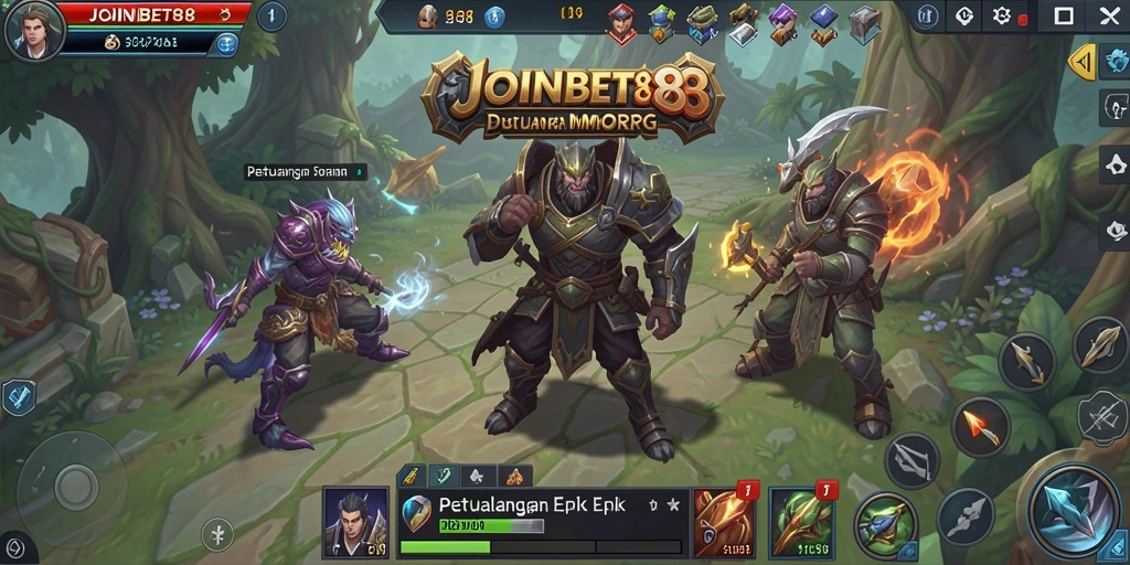 Gameplay seru di dunia MMORPG JOINBET88 dengan banyak petualangan.