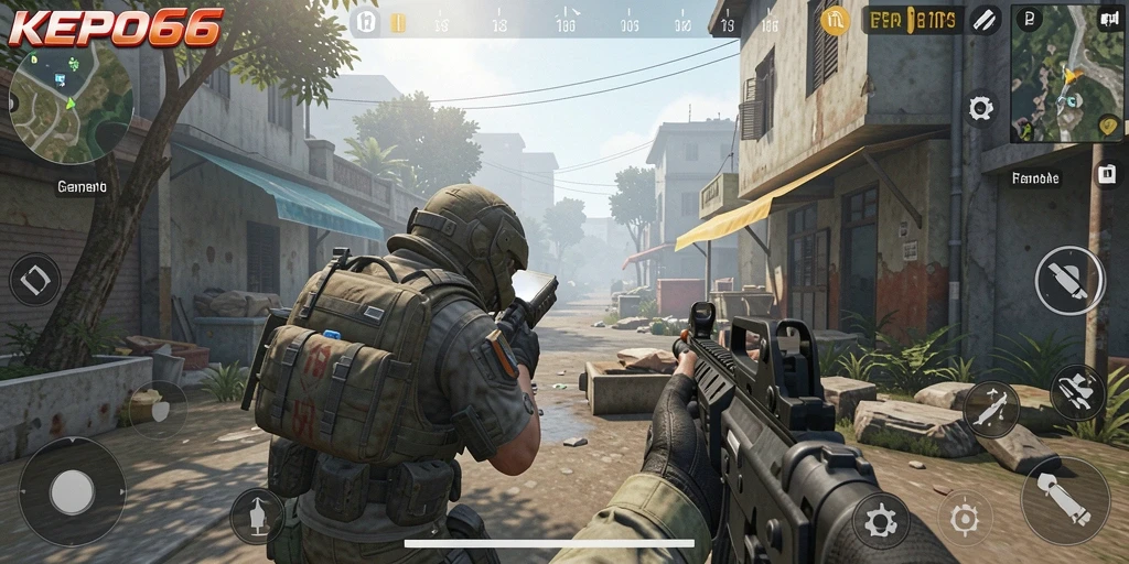 Gameplay KEPO66 yang menampilkan aksi penuh adrenalin.