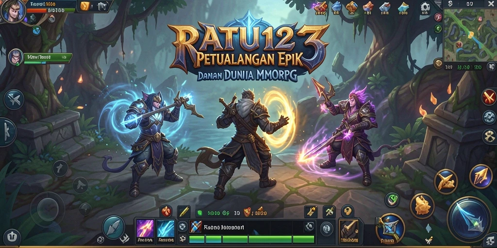 Tampilan gameplay seru dari RATU123 dalam dunia MMORPG.
