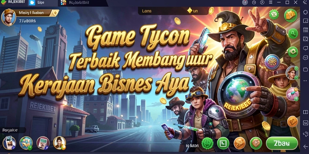 Screenshot utama REJEKIBET menampilkan gameplay Tycoon yang seru.