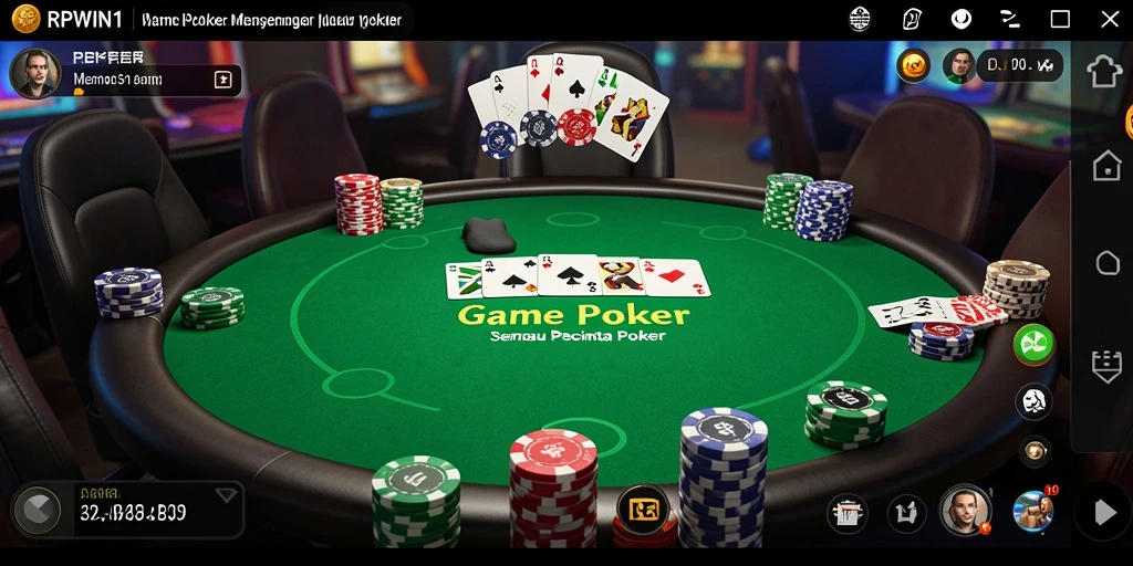 Gameplay Poker seru dengan grafis menarik dari RPWIN1.