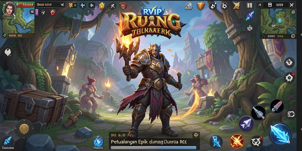 Tangkapan layar menunjukkan momen aksi seru dalam gameplay RPG.