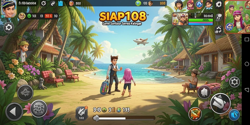 Tangkapan layar gameplay SIAP108 yang menarik dan penuh warna.