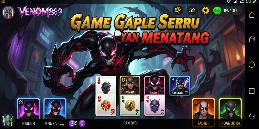 Tampilan utama gameplay VENOM889 yang menarik dan kompetitif.